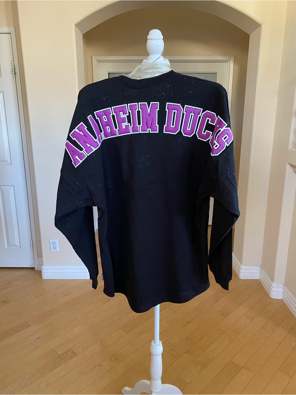 Anaheim Ducks 30 Year Anniversary Black Pullover Spirit Jersey